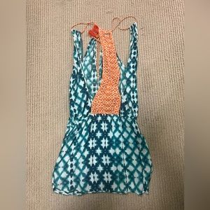 Sofia By Vix Swim Tunnel Neck Mini Dress Swim Coverup